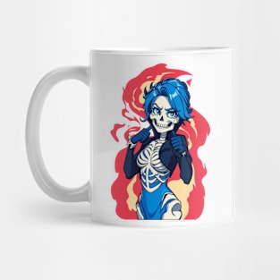 Skeleton girl. Mug